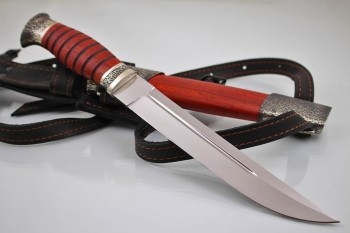 Нож казачий "Пластунский" Клинок D2. Дерево Падук.